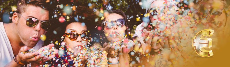 EuroJackpot-Großgewinne Gemeinsame EuroJackpot-Freude